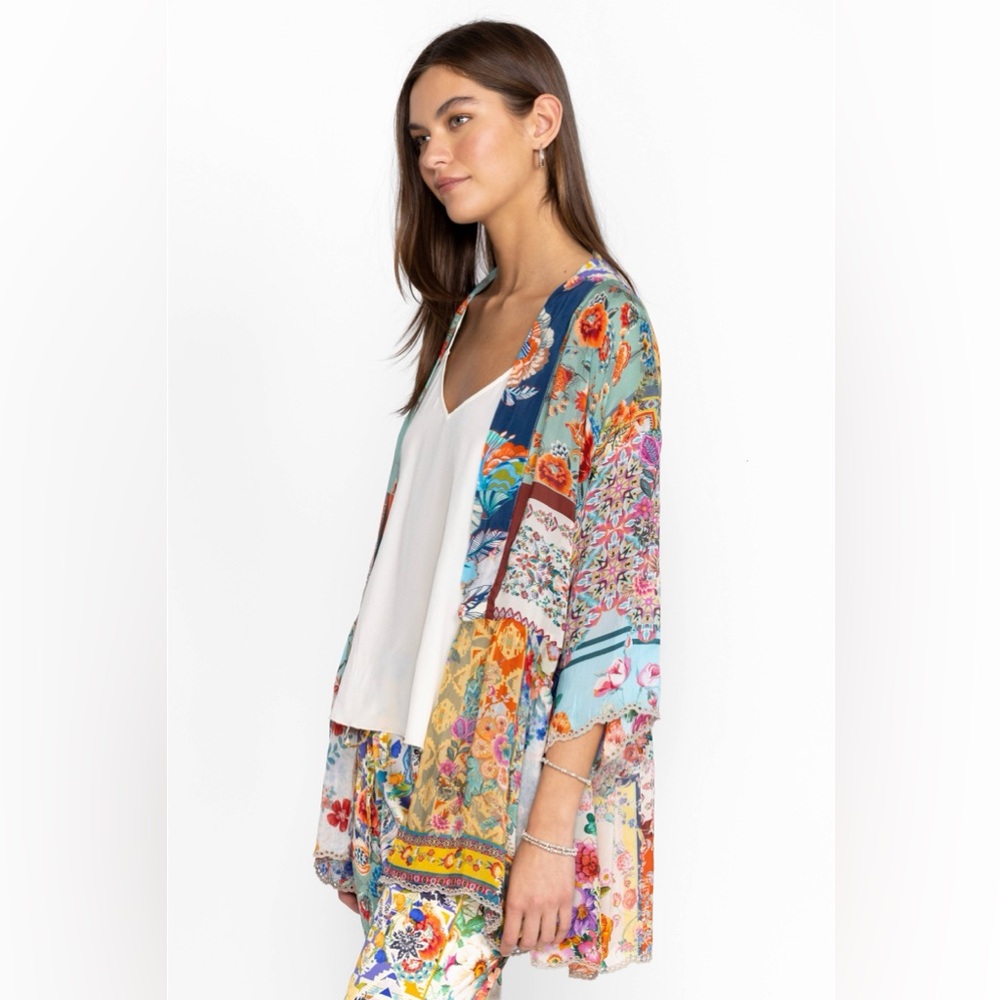 $275 Johnny Was OTTI TIA KIMONO Size Medium